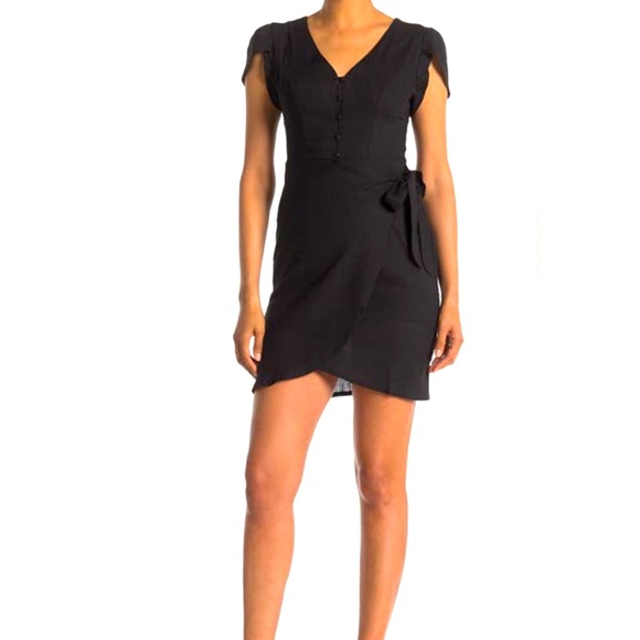 Papillon PD20527 Navy Linen Blend Collared Shirt Dress main image 1